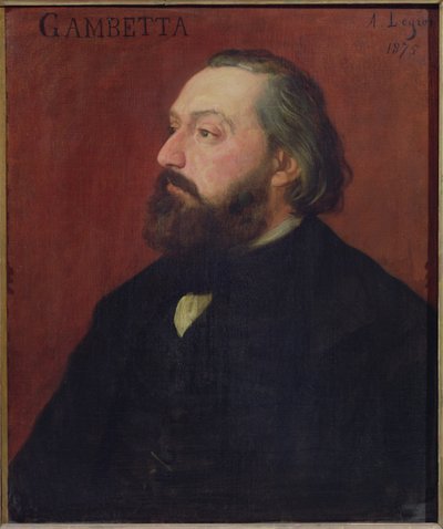Leon Gambetta (1838-82), 1875 by Alphonse Legros